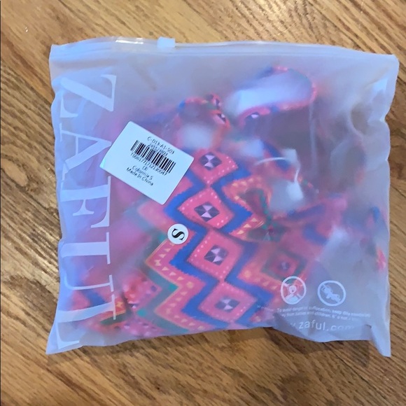 NWT Zaful Halter Argyle Crossover Bikini set (S) - Picture 6 of 8